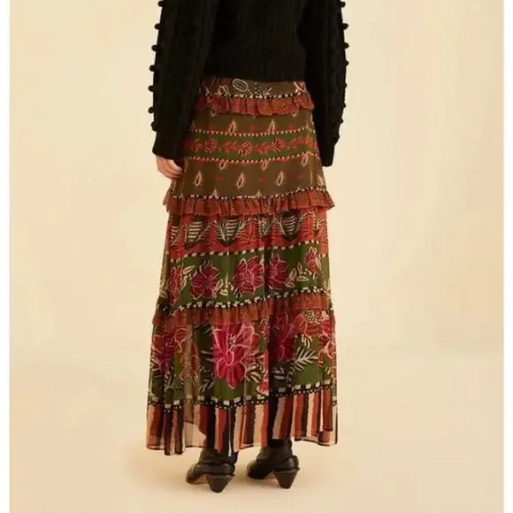 Farm Rio Ainika Floral Garden Maxi Skirt - Picture 10 of 10